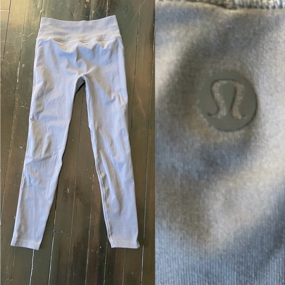 Lululemon Size 6 Gray High Rise Yoga Leggings - Picture 1 of 7
